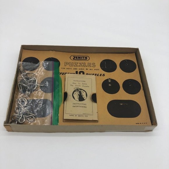 Rare, vintage Zenith Puzzles A Collection of 10 famous Puzzles (metal) - Picture 4 of 9